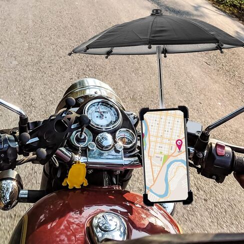 BESPORTBLE 1 مجموعة مظلة الهاتف حامل الهاتف المحمول حامل الهاتف الخليوي الشمس الظل الهاتف المحمول الدراجة بين قوسين أسود in Kuwait