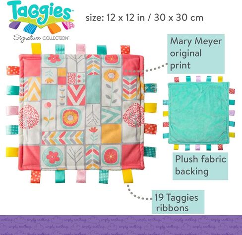 Taggies Original Blanket, 12 x 12-Inches, Comfy Color Blocks in Saudi Arabia