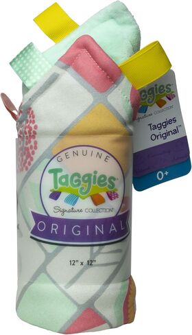 Taggies Original Blanket, 12 x 12-Inches, Comfy Color Blocks in Saudi Arabia