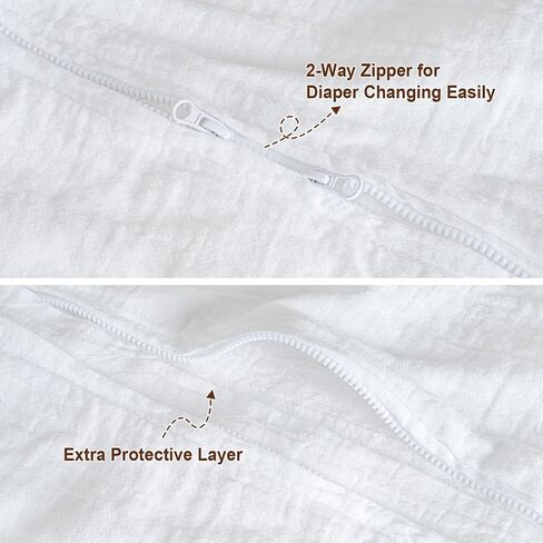 PHF Soft Muslin Cotton Baby Sleep Sack 18-24 Months, 2 Pack 100% Cotton Sleeping Sack for Summer, 0.5 TOG Baby Wearable Blankets with 2-Way Zipper, Sleep Sacks for Boys Girls Newborn, Woodland in Saudi Arabia