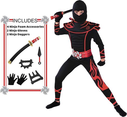 Spooktacular Creations Kids Ninja Kungfu costume for Halloween Dress Up in Saudi Arabia