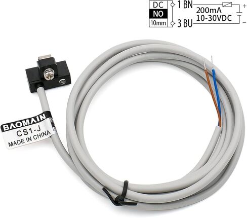 Baomain Pneumatic Cylinder DC 10-30V 2 Wired CS1-J Magnetic Reed Switch in Saudi Arabia
