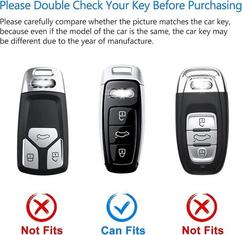 OFFCURVE لغطاء Audi Key Fob، غطاء حماية لمفتاح TPU ناعم لسيارة Audi A6L A6 A7 A8 Q7 Q8 E-Tron A3 S3 S6 SQ7 RS6 S7 RS7 2018 2019 2020 2021 2022 ملحقات السيارة غطاء مفتاح ذكي، أرجواني in Kuwait