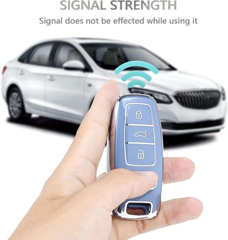 OFFCURVE لغطاء Audi Key Fob، غطاء حماية لمفتاح TPU ناعم لسيارة Audi A6L A6 A7 A8 Q7 Q8 E-Tron A3 S3 S6 SQ7 RS6 S7 RS7 2018 2019 2020 2021 2022 ملحقات السيارة غطاء مفتاح ذكي، أرجواني in Kuwait