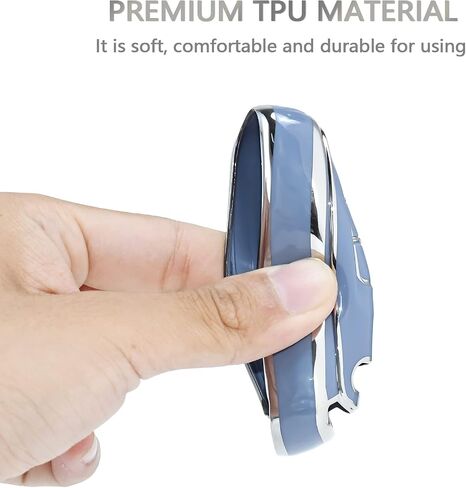 OFFCURVE لغطاء Audi Key Fob، غطاء حماية لمفتاح TPU ناعم لسيارة Audi A6L A6 A7 A8 Q7 Q8 E-Tron A3 S3 S6 SQ7 RS6 S7 RS7 2018 2019 2020 2021 2022 ملحقات السيارة غطاء مفتاح ذكي، أرجواني in Kuwait