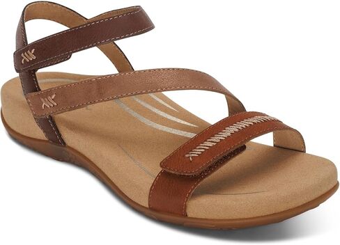 Aetrex Women's Gabby Mary Jane Flat, Cognac Multi, 6-6.5 in Saudi Arabia