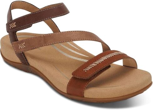 Aetrex Women's Gabby Mary Jane Flat, Cognac Multi, 6-6.5 in Saudi Arabia