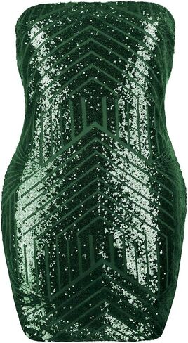 Women’s Sexy Sparkling Sequin Plus Size Bodycon Stretchy Mini Party Dresses in Saudi Arabia