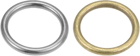 uxcell 30mm O Ring Buckle Welded for Hardware DIY Silver Bronze Total 20pcs in Saudi Arabia