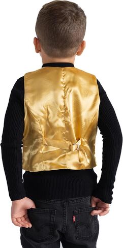 Dress Up America Sequin Vest for Kids - Silver Shiny Dance Vest for Boys - Party Costume for Girls and Boys in Saudi Arabia
