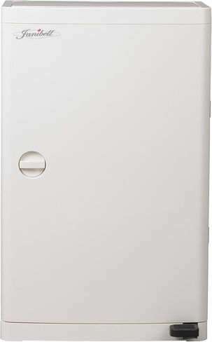 Janibell M450BW ABS 18-Gallon Hygienic Hands-Free Foot Pedal Operated Waste Disposal System, Rectangular, 11" Width x 17-3/4" Depth x 26-3/4" Height, White in Saudi Arabia