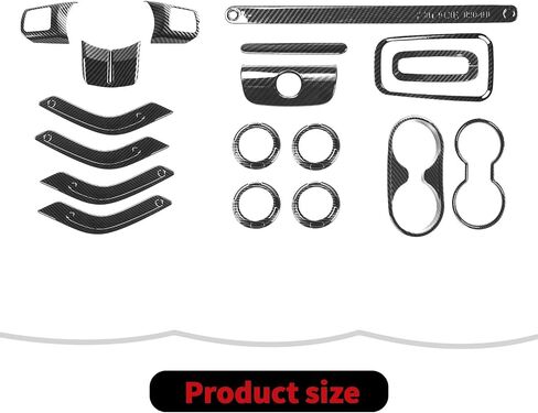 RT-TCZ Interior Trim Kit Cover Center Console Decoration Accessories Compatible with Jeep Wrangler JK JKU 2011-2018 4 Door 18PCS,Blue in Saudi Arabia