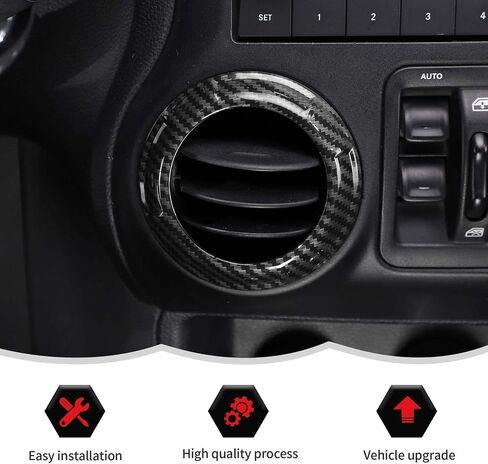RT-TCZ Interior Trim Kit Cover Center Console Decoration Accessories Compatible with Jeep Wrangler JK JKU 2011-2018 4 Door 18PCS,Blue in Saudi Arabia