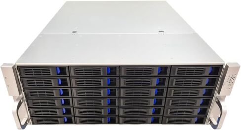 4U 21.7″ 24 Bay 2.5″ / 3.5″ SATA/SAS Hot Swap Server Rackmount Chassis. SFF-8087 Backplane. MB ATX/MATX/ITX. PSU 2U Redundant / 2U Single/ATX. Full Height PCIe Case. in Saudi Arabia