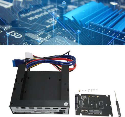 Bewinner 5.25 inch Multi Function Computer Media Front Panel,PC Dashboard NGFF M.2 MSATA 16TB OTB One Click Backup for Desktop in Saudi Arabia