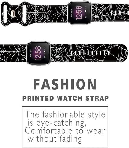 أحزمة الساعة المتوافقة مع Versa 2/ Versa/Versa Lite Bands للنساء والرجال، استبدال حزام رياضي لطيف من السيليكون الناعم غير اللامع لـ Versa SE Lite in Kuwait