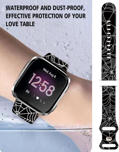 أحزمة الساعة المتوافقة مع Versa 2/ Versa/Versa Lite Bands للنساء والرجال، استبدال حزام رياضي لطيف من السيليكون الناعم غير اللامع لـ Versa SE Lite in Kuwait