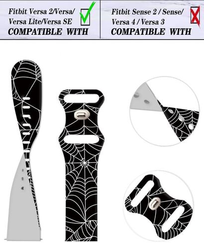 أحزمة الساعة المتوافقة مع Versa 2/ Versa/Versa Lite Bands للنساء والرجال، استبدال حزام رياضي لطيف من السيليكون الناعم غير اللامع لـ Versa SE Lite in Kuwait