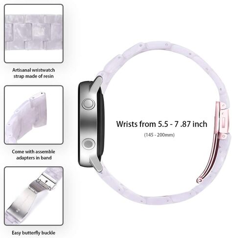 Resin Watch Band for Garmin Vivoactive 5 20mm Smart Watch Replacement Bands compatible with Garmin Vivoactive 5 Smart Watch in Saudi Arabia