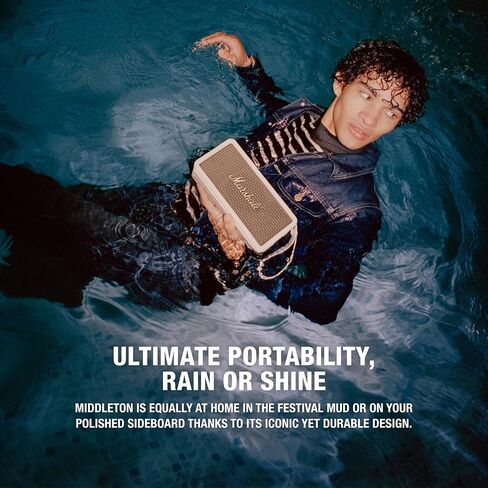 مارشال ميدلتون مكبر صوت بلوتوث محمول، كريمي in Kuwait