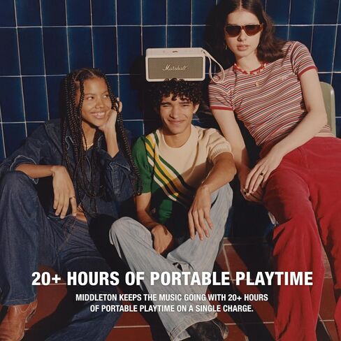 مارشال ميدلتون مكبر صوت بلوتوث محمول، كريمي in Kuwait