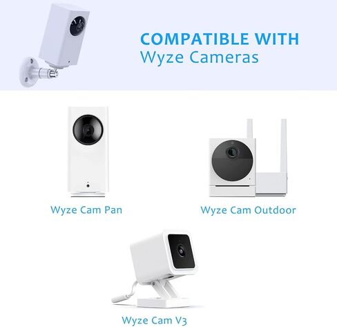 دعامة تثبيت على الحائط لكاميرا Ring Stick Up Cam، وكاميرا Arlo، وكاميرا Wyze، ونظام كاميرا المراقبة - 3 عبوات in Saudi Arabia