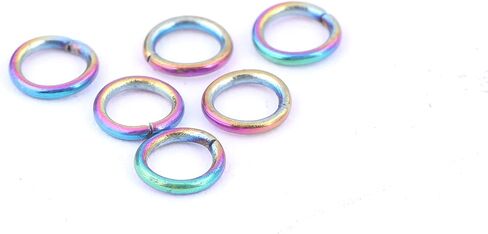 Reidgaller 30feet Stainless Steel Rainbow Necklace Chains Bulk DIY for Jewelry Making Supplies with Jump Rings 2x2.5mm in Saudi Arabia