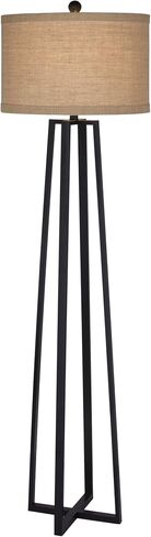 1477 62" Molded Metal Floor Lamp, Black in Saudi Arabia