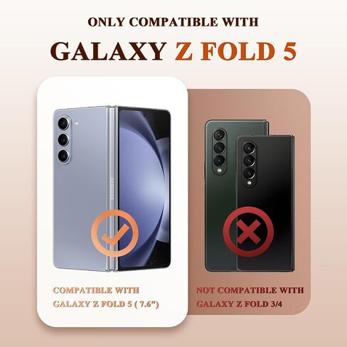 حافظة GVIEWIN رخام لهاتف Samsung Galaxy Z Fold 5، مع فتحة قلم S مدمجة، وغطاء عدسة الكاميرا المنزلقة، وواقي الشاشة، وحماية المفصلات، وغطاء هاتف Fold5 لحماية كامل الجسم 2023 (الرمال المتحركة/الأرجواني) in Kuwait