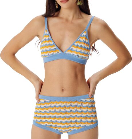 Ronny Kobo Women's Sarda Bralette Knit Top in Kuwait