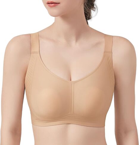 Baetty Seamless Bras for Women Full Coverage, Jelly Strip Wireless Bra for Women with Support, Ultra Comfortable Cotton Bra in Saudi Arabia
