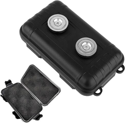 Magnetic Key Holder Under Car, Spare Magnetic Key Box for Under Car, Hide a Key Magnetic Car, Strong Dual Magnet Key Box for Hide a Key, Waterproof Cabinet Safes for Car Vehicles, Outdoor Travel in Saudi Arabia