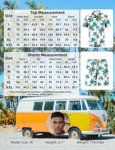 LecGee Mens Coconut Tree Hawaiian Sets Casual Short Sleeve Button Down Shirts Shorts 2 Piece Outfits Summer Tracksuit in Saudi Arabia