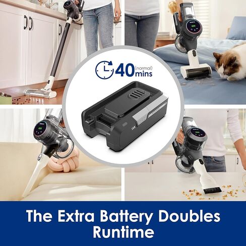 بطارية بديلة للمكنسة الكهربائية اللاسلكية الذكية من سلسلة Tineco Pure ONE S11، 22.2 فولت، 2500 مللي أمبير في الساعة in Kuwait