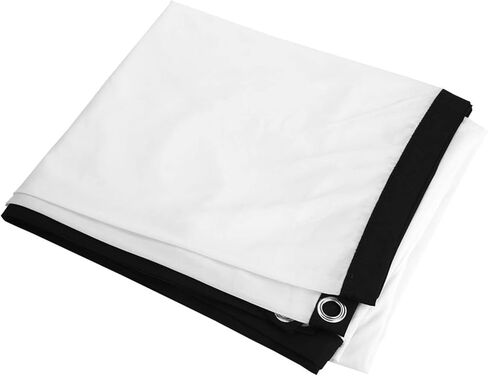 100inch 16:9 HD Projector Screen, Projector Screen Curtain 3D Film Portable Projector Screen Curtain Wall Mount White Projector Screen Movie Screens for Projector(100in) in Kuwait