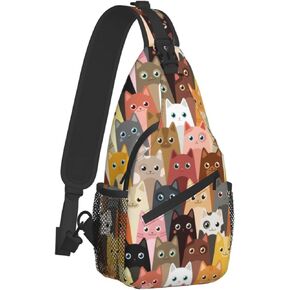Yamegoun Sling Bag Backpack Crossbody Shoulder Chest Bags Unisex for Travel Casual Hiking with Adjustable Strap for Men Women