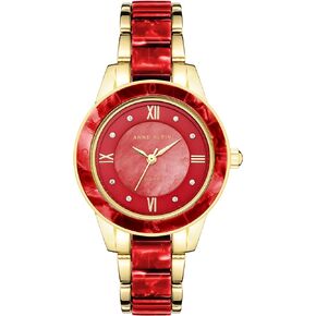 Anne Klein Considered Women's Solar Powered Premium Crystal Accented Resin Bracelet Watch, AK/3610