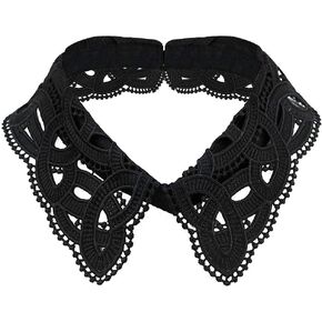 Hollow Design Lapel False Collar Detachable Dickey Blouse Fake Half Shirt Collar for Women in Kuwait