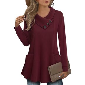 سترة نسائية من VALOLIA بأكمام طويلة وطية صدر السترة وأزرار كاجوال in Kuwait