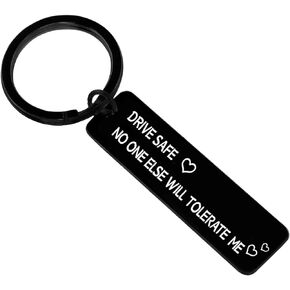 Drive Safe Keychain for Boyfriend Husband Gifts for Couples New Driver Gift For Best Friend Valentines Day Gifts for Him