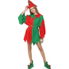 FantastCostumes Women Christmas Elf Costumes Adult Fancy Dress Holiday