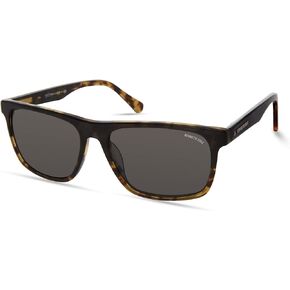 Kenneth Cole New York Women's KC5605N Square Sunglasses, Black/Other/Green, 56/15/145