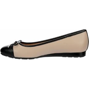 Dianna - Women's Slip-On Two Tone Cap Toe Ballet Flats