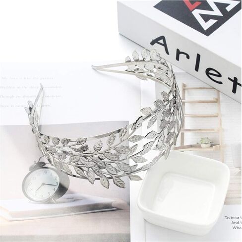 2 قطعة من عصابات الرأس الورقية للنساء من نودجي - تيجان جوديس ذهبية للنساء - حفلة تنكرية - عصابة رأس على شكل ورقة جوديس رومانية - تاج للشعر للنساء - عصابة رأس للحفلات in Kuwait