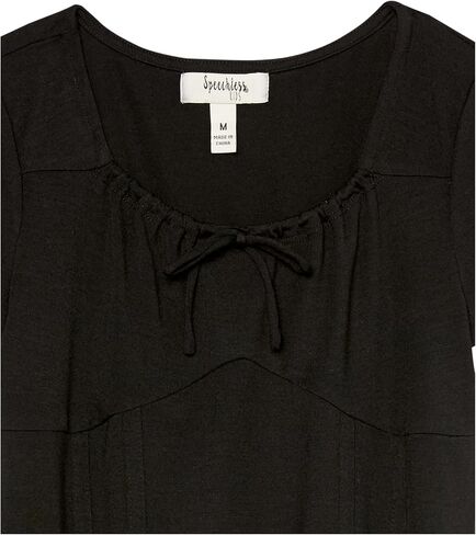 Speechless Girls Short Sleeve Jersey Knit Peasant Top T-Shirt, Black, Large US in Saudi Arabia