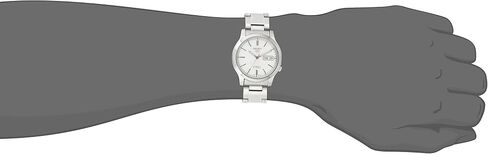 Men's SNK789 SEIKO 5 Automatic Stainless Steel Watch with White Dial in Saudi Arabia