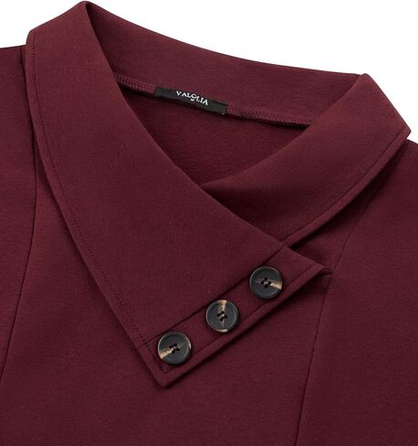 سترة نسائية من VALOLIA بأكمام طويلة وطية صدر السترة وأزرار كاجوال in Kuwait