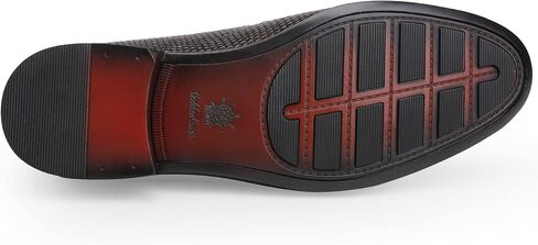 Mens Genuine Dress Shoes, Premium Crocodile Print Leather Slip-on Casual Shoes Penny Loafers for Mens, Black in Saudi Arabia