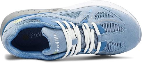 FitVille Women's Extra Wide Walking Shoes Wide Width Sneakers for Flat Foot Plantar Fasciitis Heel Pain Relief - Rebound Core in Kuwait