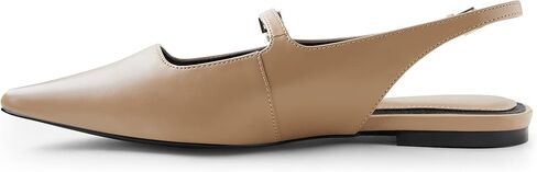 Arromic Pointed Square Toe Slingback Mary Jane Flats Women Shoes for Wedding Office Dress Dressy in Saudi Arabia